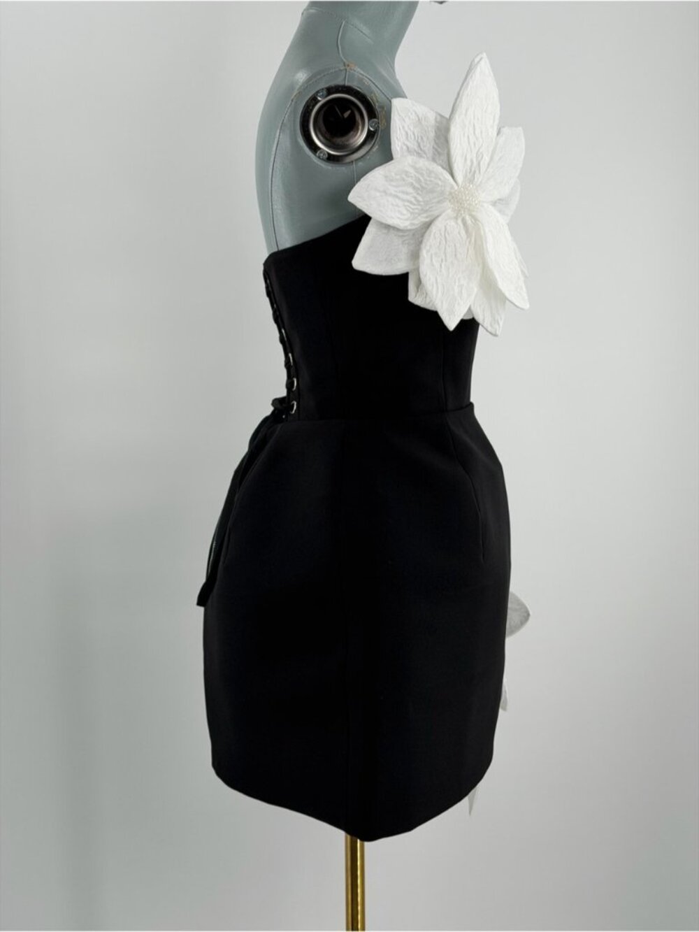 🆕 BRONX & BANCO 🧿 NWOT Jasmine Maraya Black & White Mini Dress, Sz XS US 2 - Picture 9 of 15
